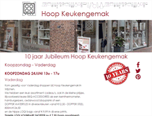 Tablet Screenshot of hoopkeukengemak.nl